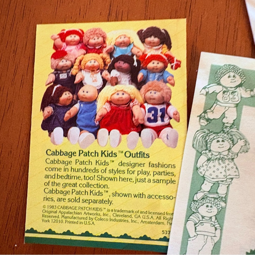Vintage Cabage Patch Certificate and Adoption Papers 1980's - Picture 5 of 7